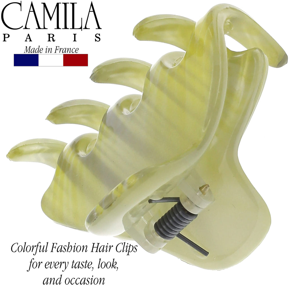 Camila Paris CP3196 French Small Hair Clips for Women, 1.75" Small Claw Clip Fashion Styling Mini Hair Clip Accessories for Women, Strong Hold No Slip Grip Cute Claw Clips, Made in France