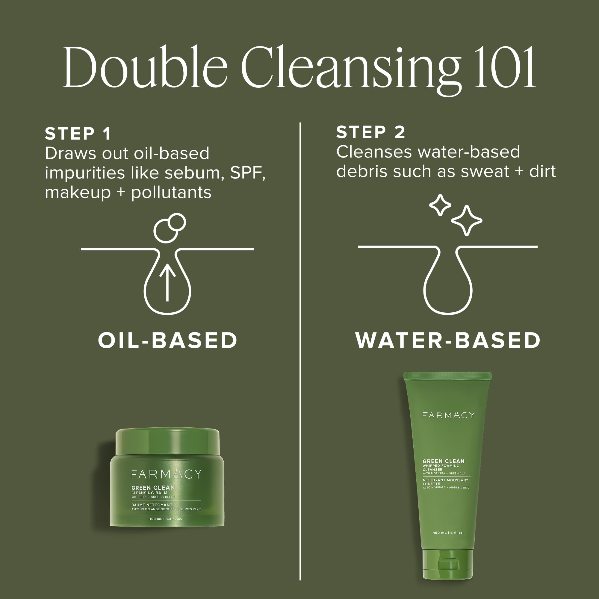 Farmacy Makeup Remover Cleansing Balm - Green Clean Waterproof Makeup Remover Balm + Oil Cleanser for Face - Gently Melts Make Up + SPF - Hydrates + Softens Skin with Super Greens + Papaya (200ml)