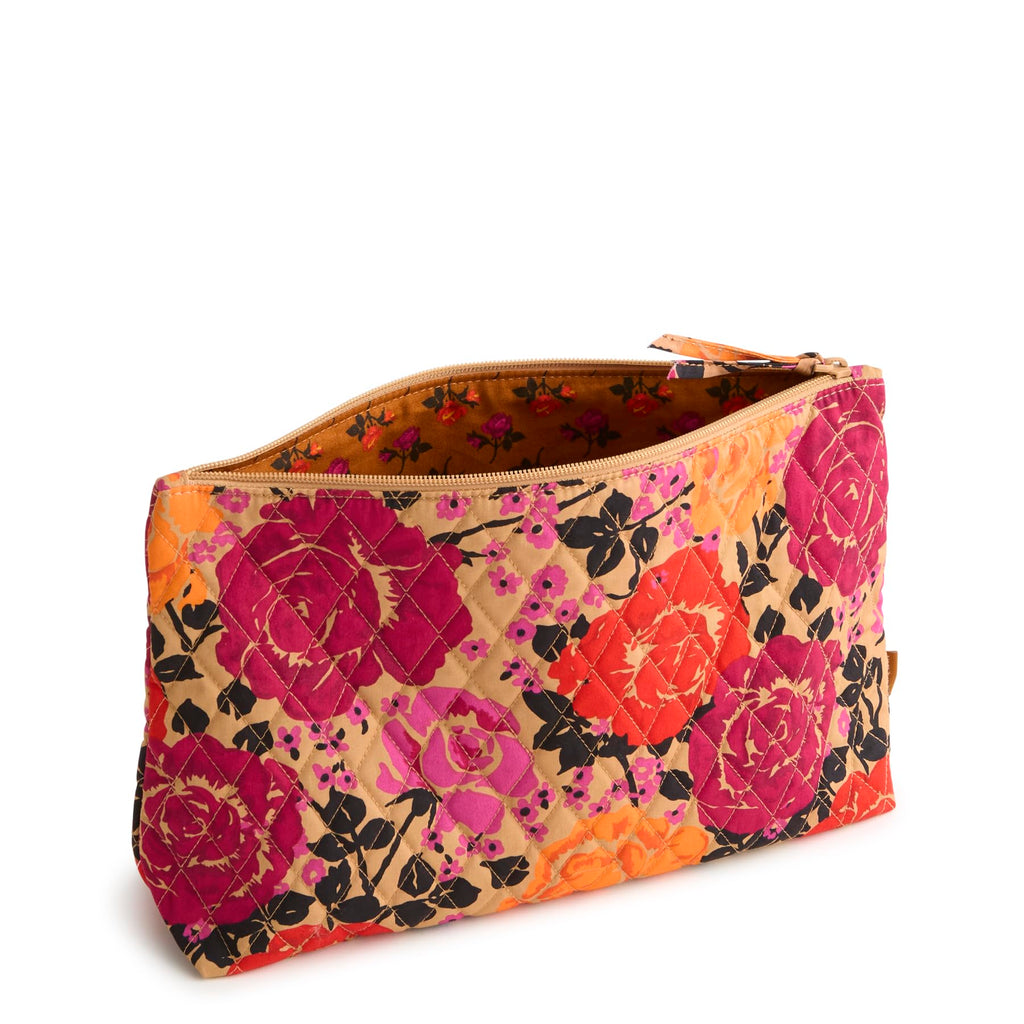 Premium Cotton Large Pouch, Coming Up Roses, One Size