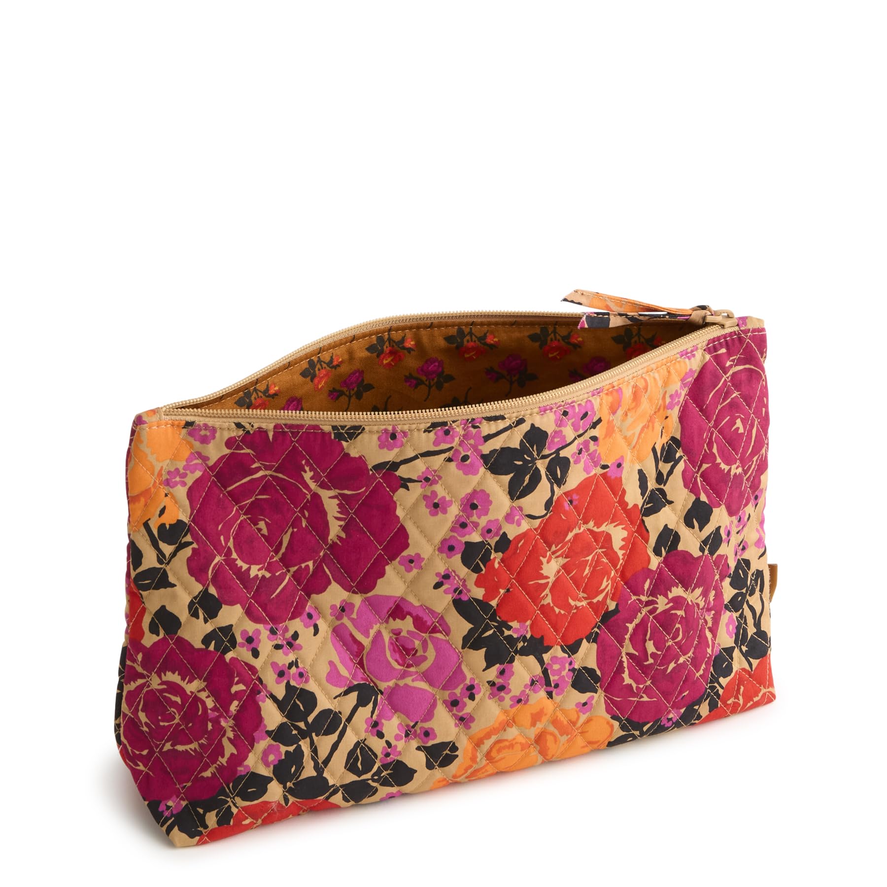 Premium Cotton Large Pouch, Coming Up Roses, One Size