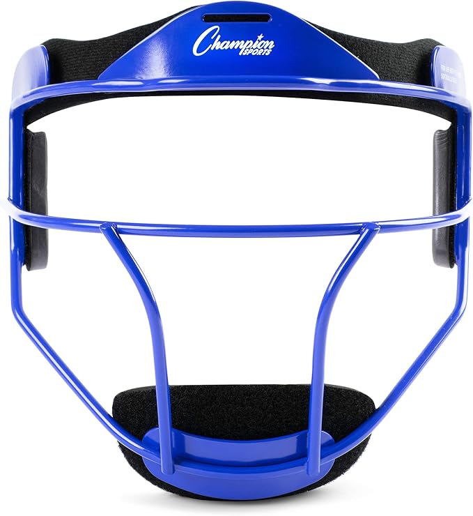 Champion Sports Steel Softball Face Mask – Durable Fielder’s Mask for Youth & Adults, Multiple Colors for Practice & Games