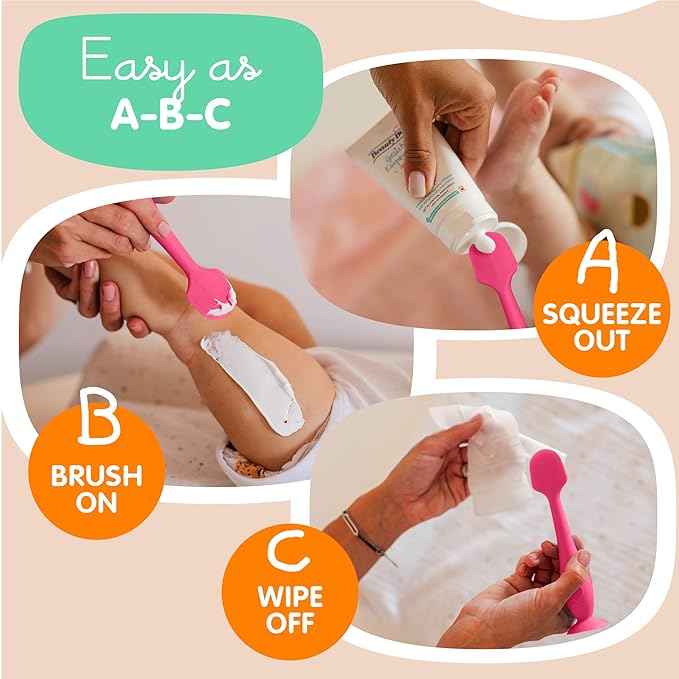Bumco Diaper Cream Spatula - BPA-Free Diaper Bag Essentials, Soft Butt Spatula Baby, Mom-Invented Butt Paste Spatula, Bumco Diaper Cream Spatula, Flexible Diaper Cream Applicator, Bumco Baby Bum Brush