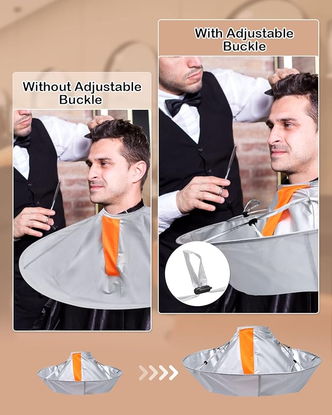 Lictin Hair Cutting Cape - Haircut Cape Umbrella with 1PCS Black Comb