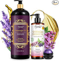 Pjordo 2 Pack Massage Oil for Massage Therapy, Lilac Oil, Lavender Massage Oil for Skin, with Massage Roller Ball, Natural Body Oil for Calming, Aromatic, Soothing, Spa Gift Set for Him Her