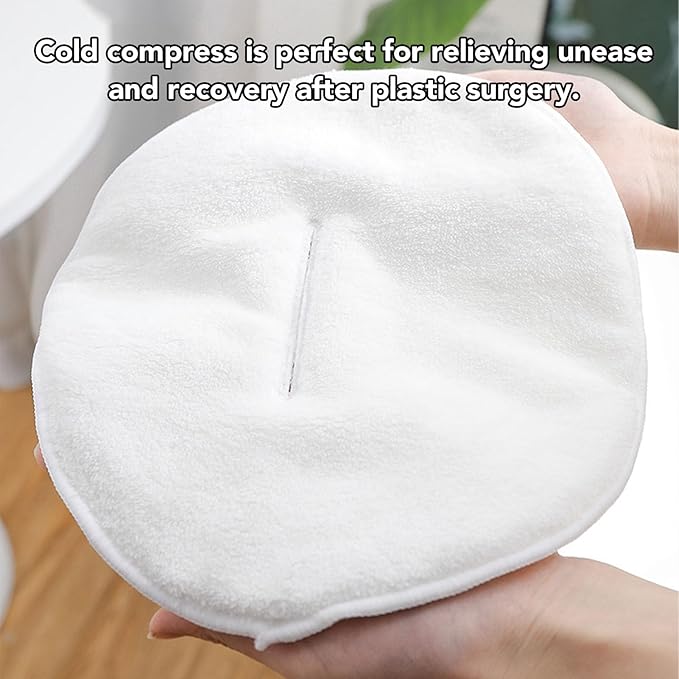 Sonew Hot Compress Face Towel Masks, Reusable Steamer Towel, Steamer Towel Mask Skin Care Spa Towel Mask, for Home Beauty Salon, 4Pcs