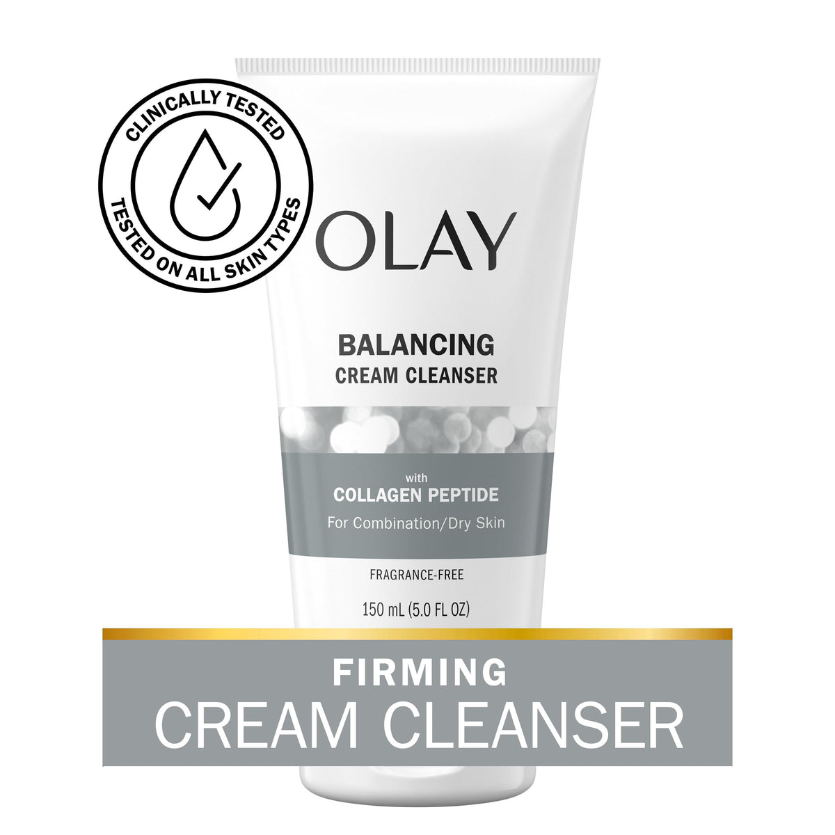 Olay Regenerist Collagen Peptide 24, Face Wash, Fragrance-Free, 150 mL