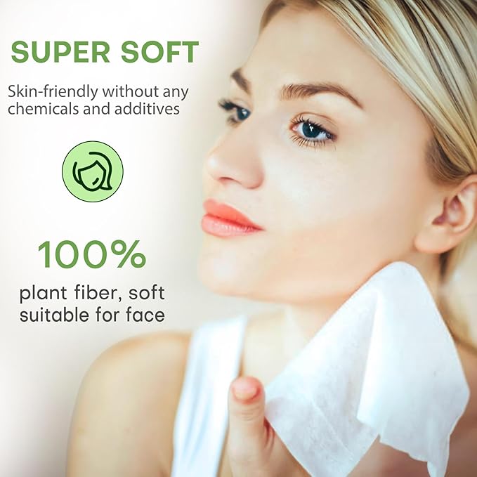 Fancyou Compressed Towel Tablets 100 Count, Disposable Face Towels for Travel, Thick Soft Washcloths, Compact Coin Tissues for Skin Care, Gym, Camping, Home, 9 x 7.8 in