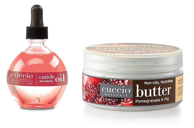 Cuccio Full Hand Treatment - Cuticle Oil 2.50 Oz and Butter Blends Moisturizing Scented Body Cream