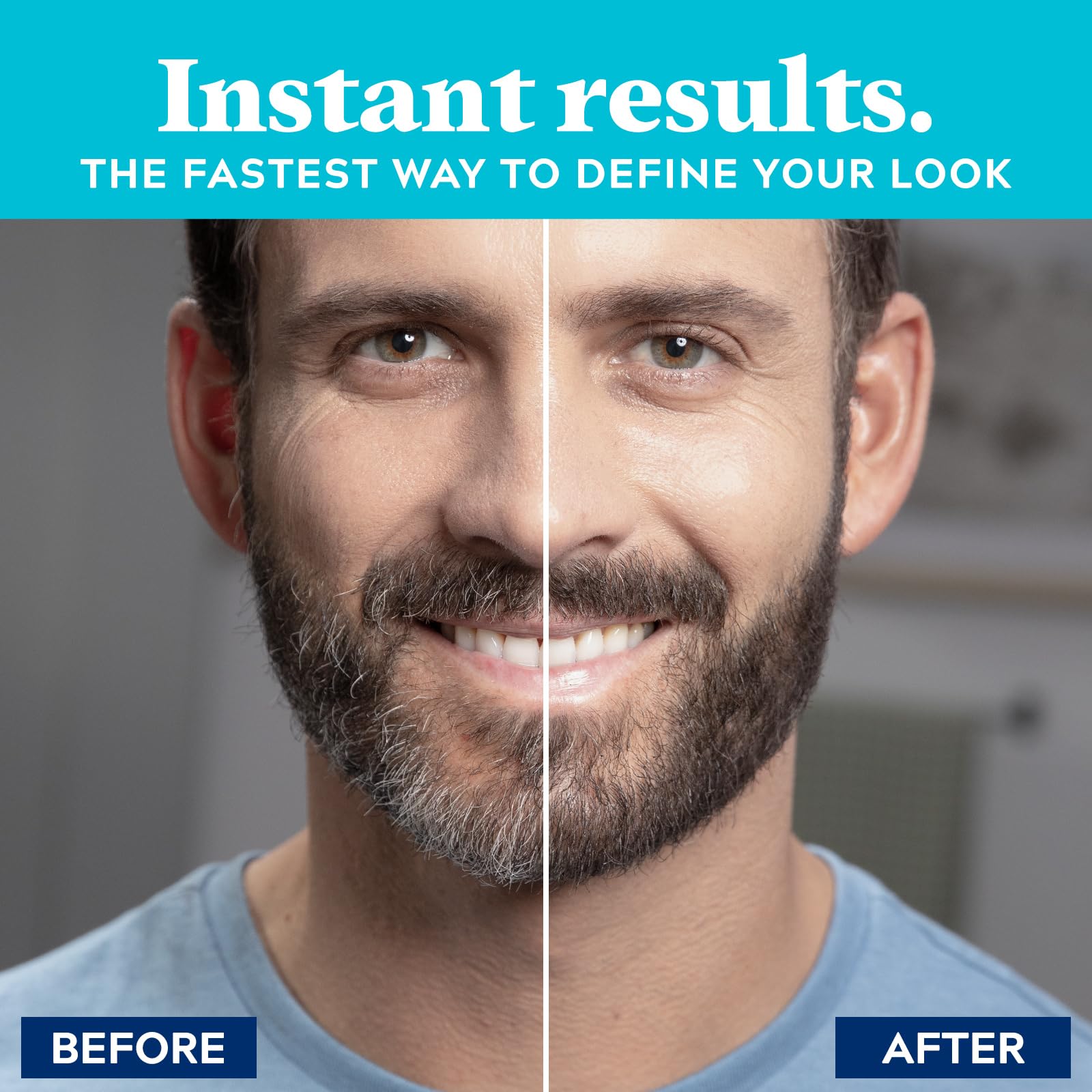 JUST FOR MEN 1-Day Beard & Brow Color, Temporary Color, Dark Brown