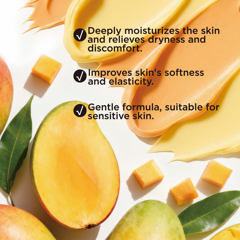 Embleaf Mango Whipped Body Butter, Shea Body Butter for Women Dry Skin, Natural Mango Lotion for Body Moisturizer-Deep Moisturizing and Softening-6.8 floz(200ml)