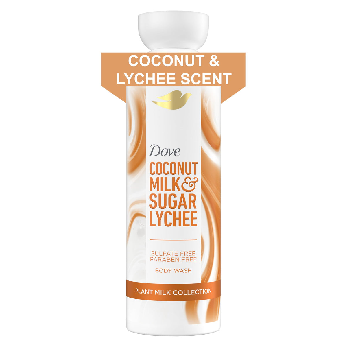 Dove Plant Milk Body Wash Coconut & Lychee, I Plant milk body 17.5 fl oz