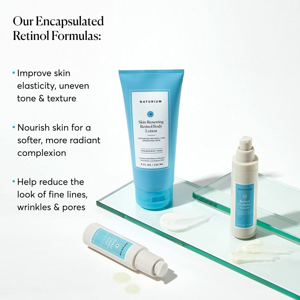 Naturium Skin-Renewing Retinol Body Lotion, with Shea Butter, 8 fl oz
