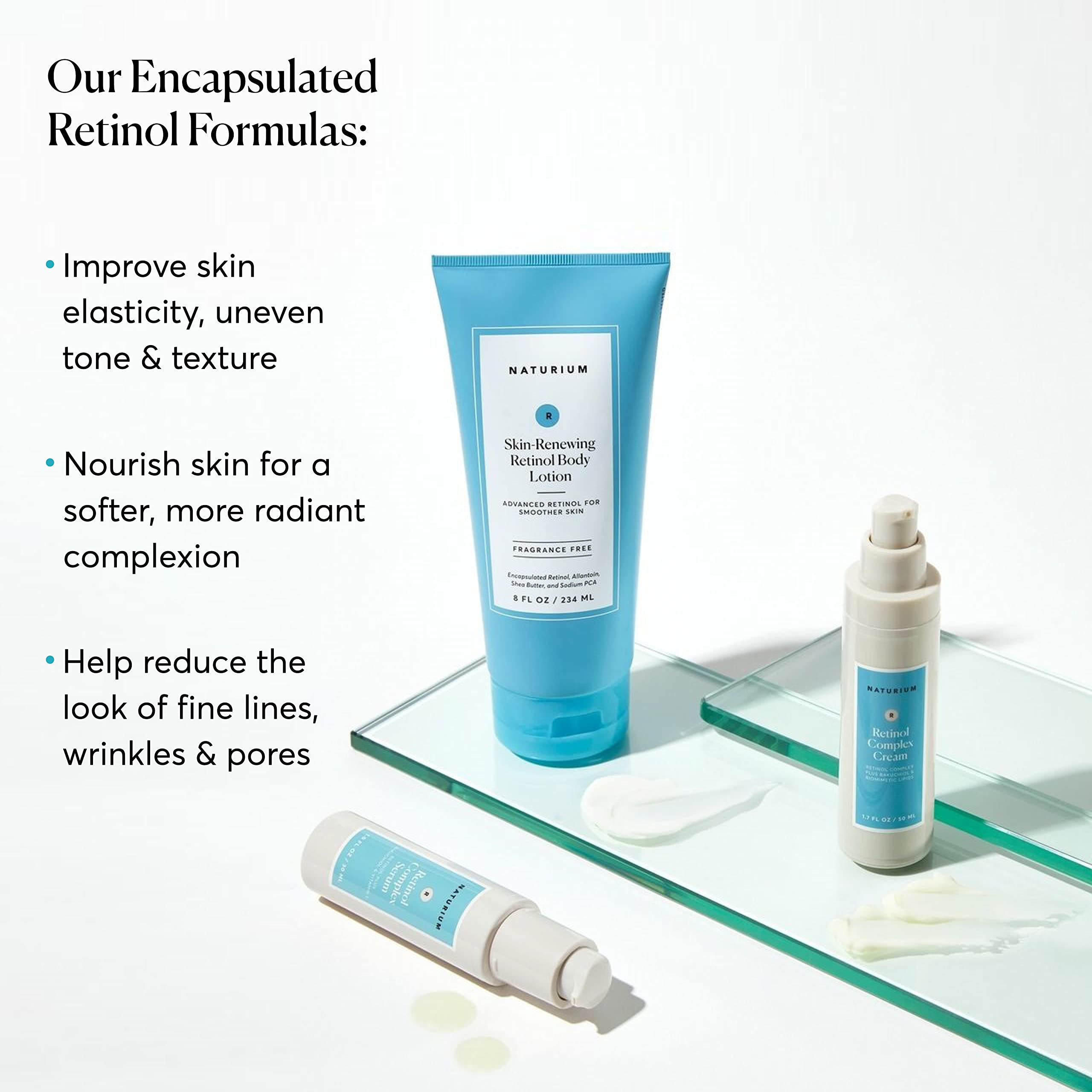Naturium Skin-Renewing Retinol Body Lotion, with Shea Butter, 8 fl oz