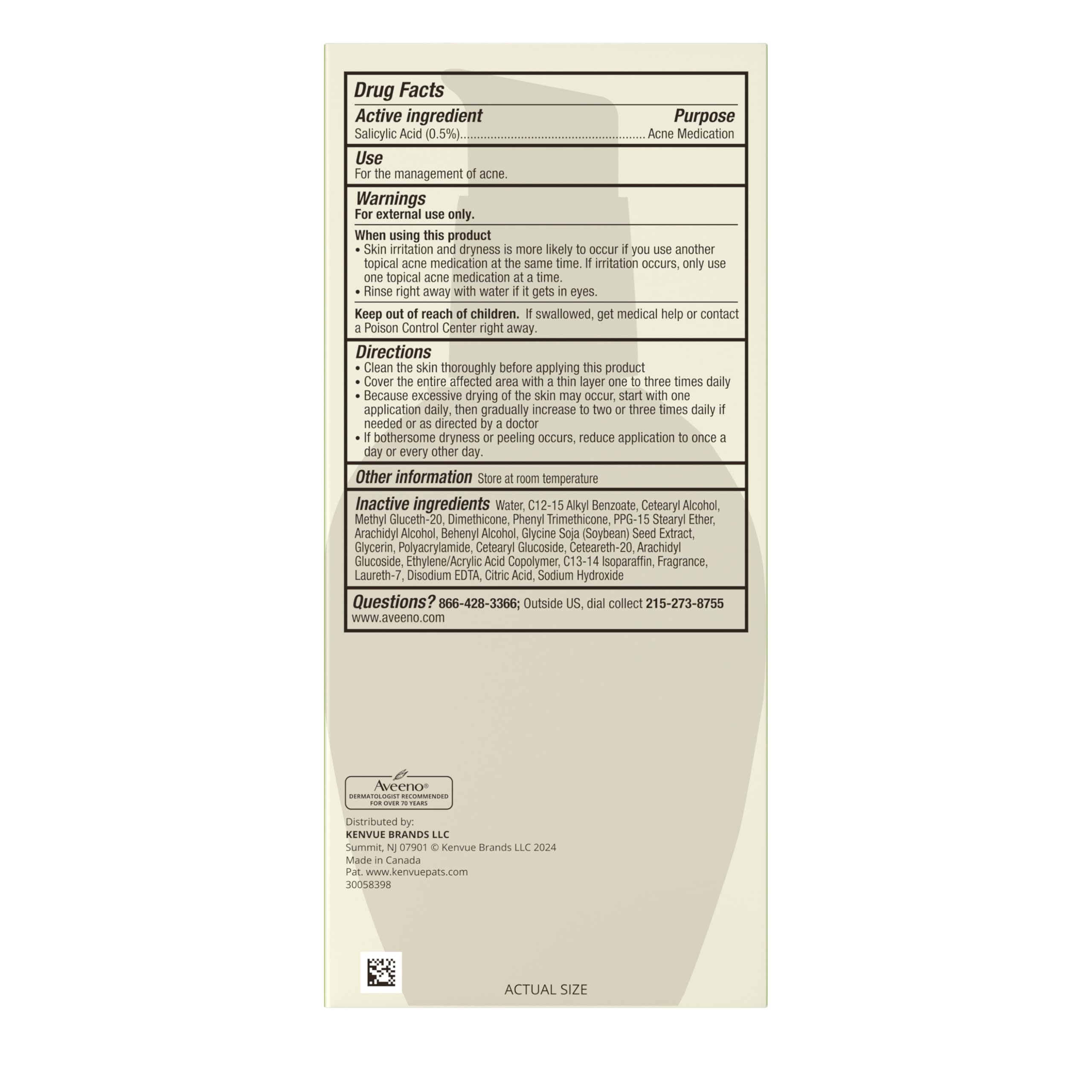 Aveeno Positively Radiant Clear Complexion Face Moisturizer, Acne Facial Lotion with Soy and Salicylic Acid for Oily Skin, Hypoallergenic Formula, Paraben-Free, Non-Comedogenic, Pump, 4 Fl Oz