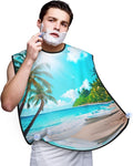 Underwater Scenery Print Beard Bib Shaving Apron, Beard Hair Trimming Cape Gift For Dad