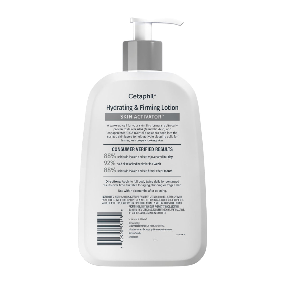 Cetaphil Skin Activator Firming Body Lotion, AHA & CICA, 16oz