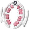 Hikamora Cellulite Massage Tool, Manual Cellulite Roller, Contoured & Smoother Skin, Relieve Leg Muscle Soreness, Dimpled Skin Removal, Legs/Thighs/Buttocks, Anti-Cellulite Roller (Pink)