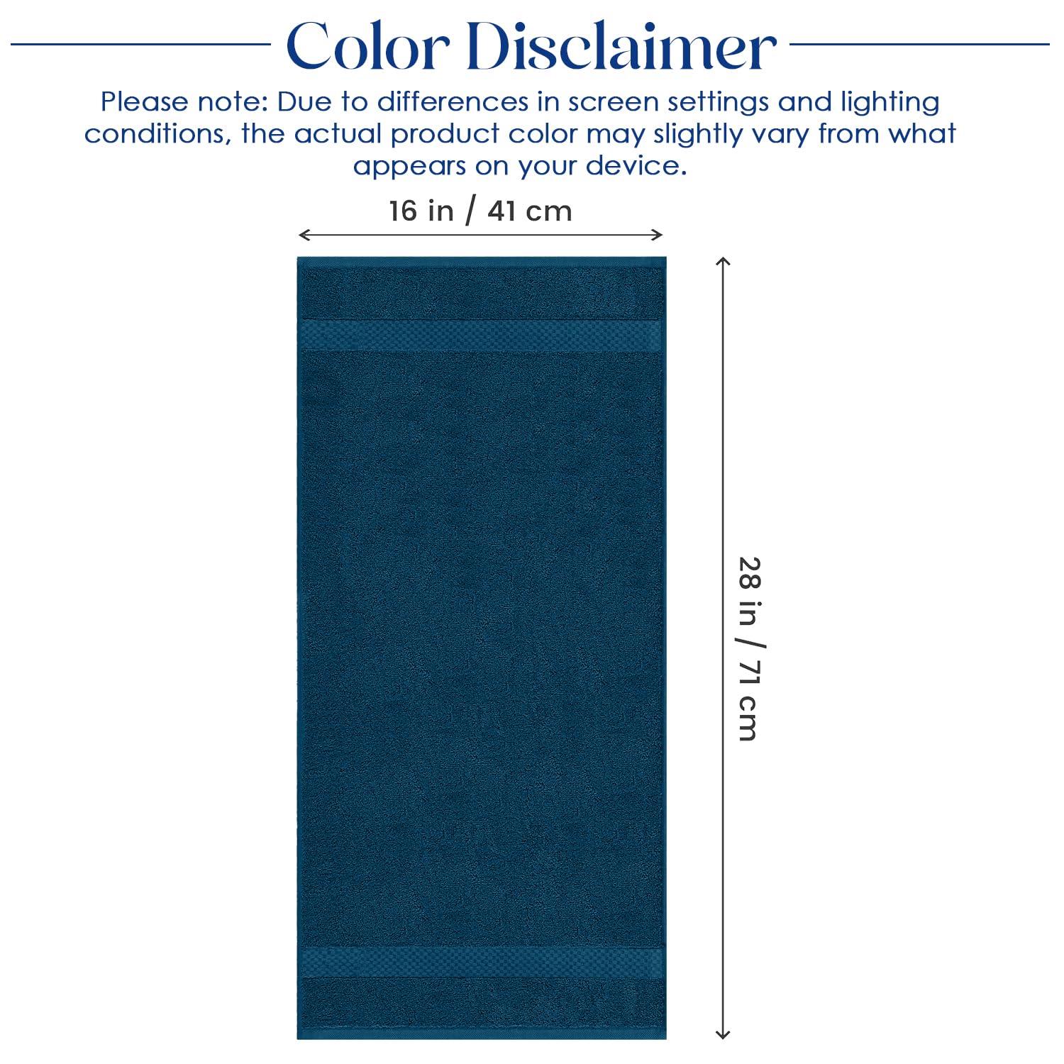 DAN RIVER 6-Pack Premium Hand Towels (16x28 Inches) - 100% Cotton, Ultra Soft, Lightweight, Highly Absorbent Towels for Bathroom, Spa, Gym, Salon, Hotel, and Travel - Opal Blue