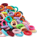 WillingTee Baby Hair Ties,300PCS Nylon Toddler Hair Ties for Girls, Kids Seamless Hair Bands, Girls Elastic Ponytail Holders,Multicolor