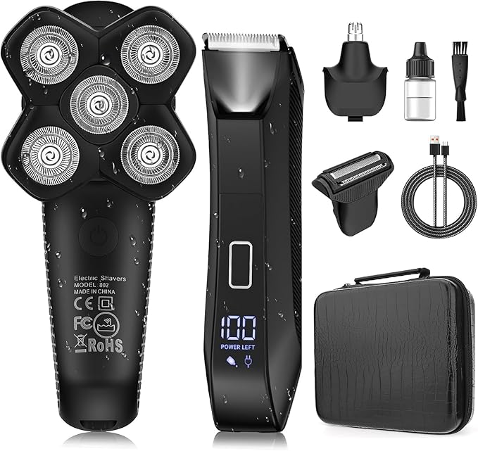 Manscape Bald Head & Body Shavers for Men, Body/Ball/Pubic/Groin Trimmer
