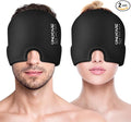 ONLYCARE Migraine Relief Cap,Soothing Migraine Mask,Upgraded Odorless Gel Ice Head Wrap, Hot and Cold Therapy, FSA or HSA Eligible Headache Ice Pack for Tension and Stress (Black 2 Pack)