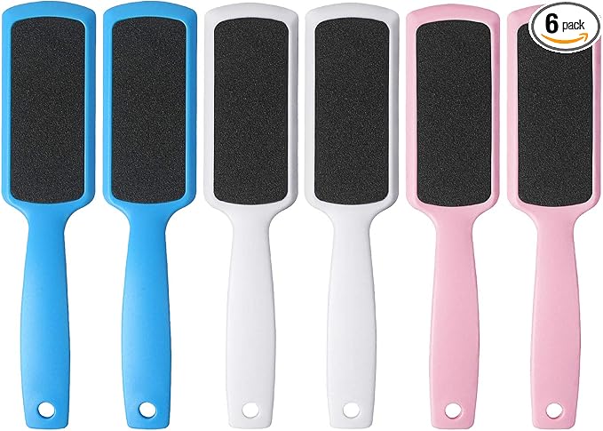 Fu Store Pedicure Foot Files Callus Remover with Double Sided Feet Rasp for Dead Skin Professional Scrubber for Feet (6 Pack)