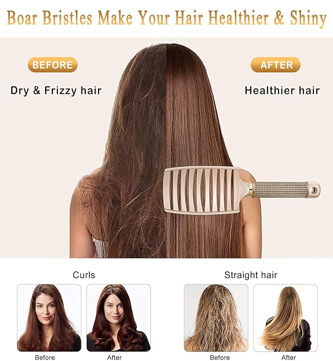 Detangling Brush for Women & Kids, Detangler Brush for Wet & Dry Hair