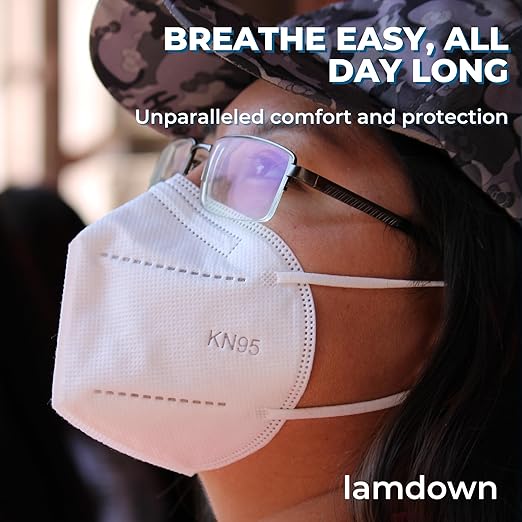 (600-Pack) KN95 Face Masks, Individually Wrapped, Premium Disposable Dust Mask, White