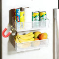 Magnetic Basket Organizer Holder for Fridge，Magnetic Shelf for Washing Machine， Magnetic Mesh Basket, White Rectangular Steel Shelf Organizer, 10.43 x 4.92 x 3.15 Inches (White, 1 pack)
