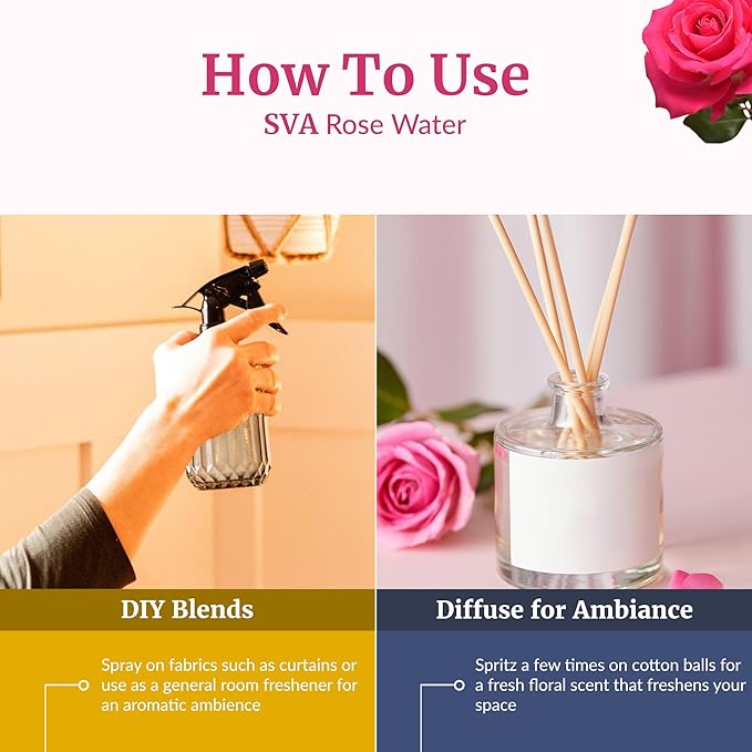 SVA Rose Water, Huge Bottle, Large Size, 32 Fl Oz (946 ml)