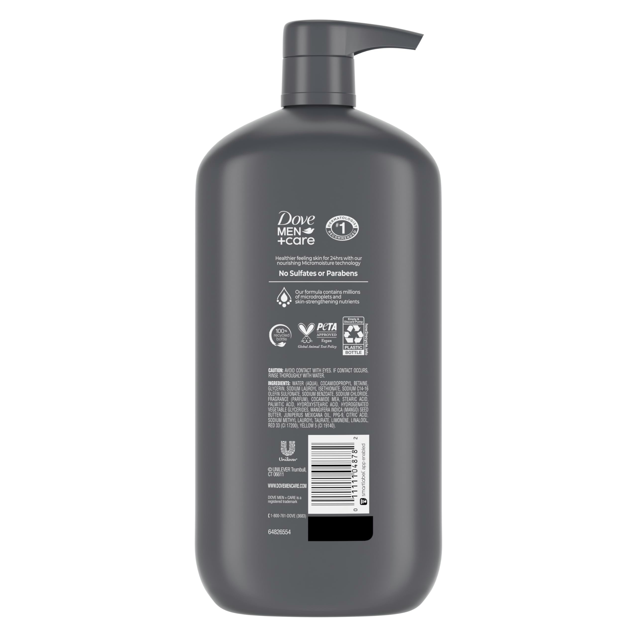 Dove Men+Care Body and Face Wash Rejuvenating Mango + Cedarwood, 30 oz