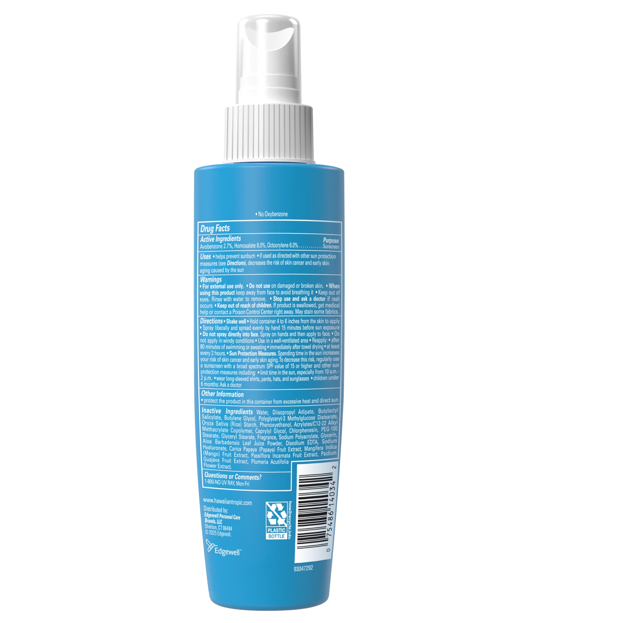 Hawaiian Tropic Weightless Hydration Water Mist for Body SPF 30, 5.2 Fl Oz