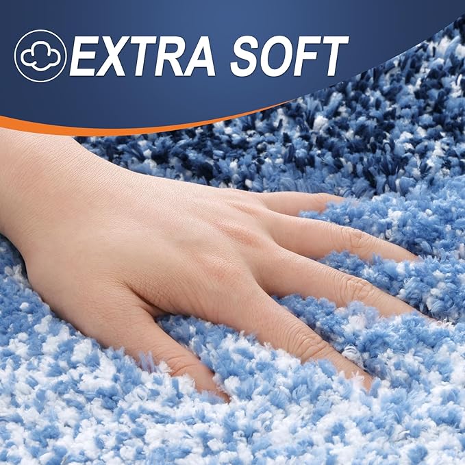 OLANLY Microfiber Bathroom Rugs Sets 3 Piece, 30"x20"+24"x16"+24"x20"