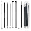 Blackhead Remover Tool Kit – 4-Piece Stainless Steel Acne & Pimple Set | Whitehead & Zit Extractor with Non-Slip Handles （2 Sets）