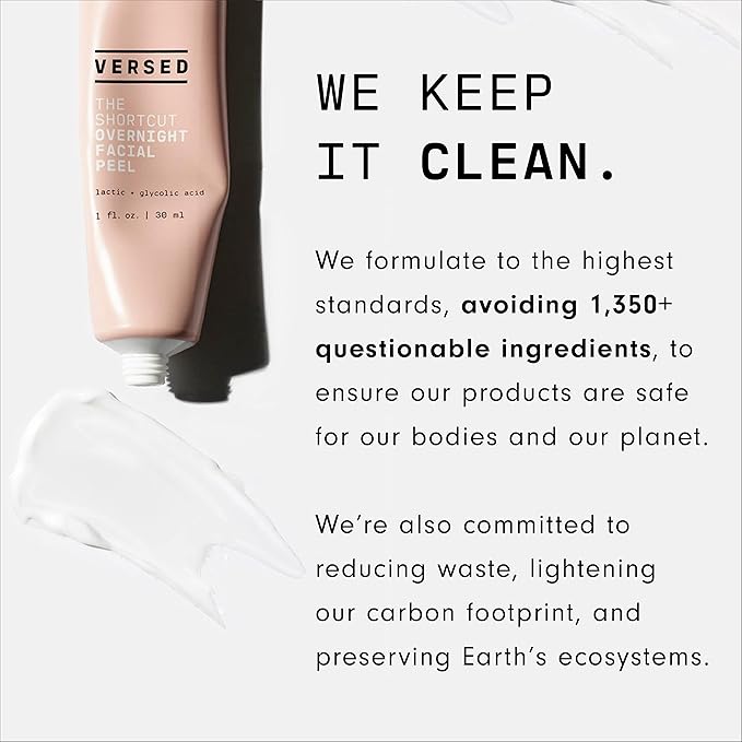 Versed Day Maker Microcrystal Exfoliating Cleanser - Creamy Facial Wash Helps Clear Dead Skin Cells Microcrystalline, Biodegradable Alternative to Microbeads - Vegan (3 fl oz)