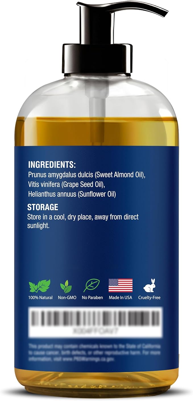 Unscented Massage Oil for Massage Therapy & Gua Sha 8 fl oz