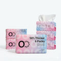 LOOKNOOK Disposable Face Towel, 50% Thicker, Soft for Sensitive Skin, Multipurpose Cleaning Cloth, 70 Count, 6 pack