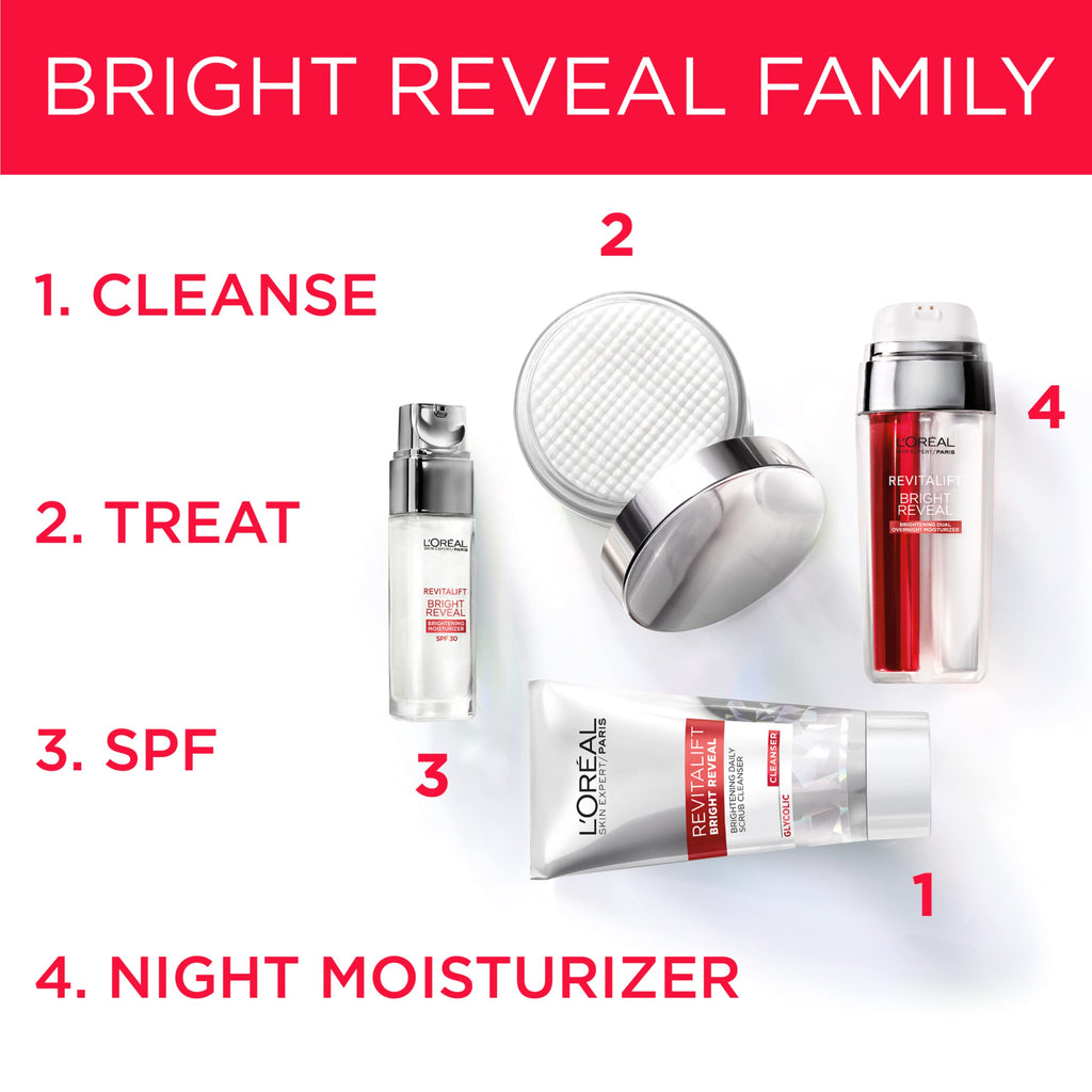 L'Oreal Paris Revitalift Bright Reveal Anti-Aging Facial Cleanser with Glycolic Acid 5 fl. oz (Pack of 2)