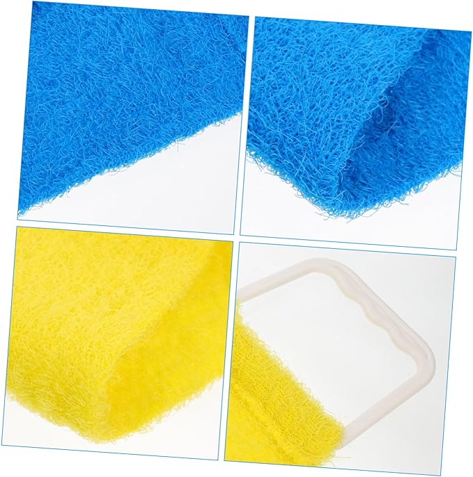 FOMIYES Double Sided Natural Bath Scrubber Massage Towel with Strong Exfoliating Pull Back Strap for Men and Women Long Back Scrubber Belt for Promotes Smooth Skin and Random Random Color