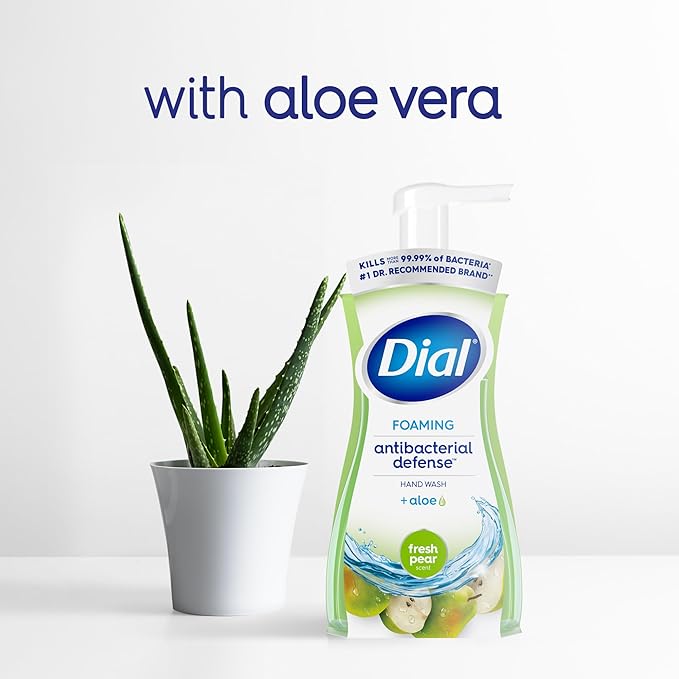 Dial Antibacterial Foaming Hand Soap Refill, Fresh Pear, 52 fl oz (Pack of 2)