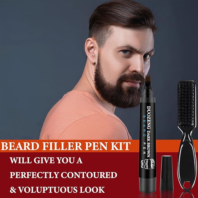 Barber Styling Pencil - Fill, Shape & Define Perfect Beard - Brown