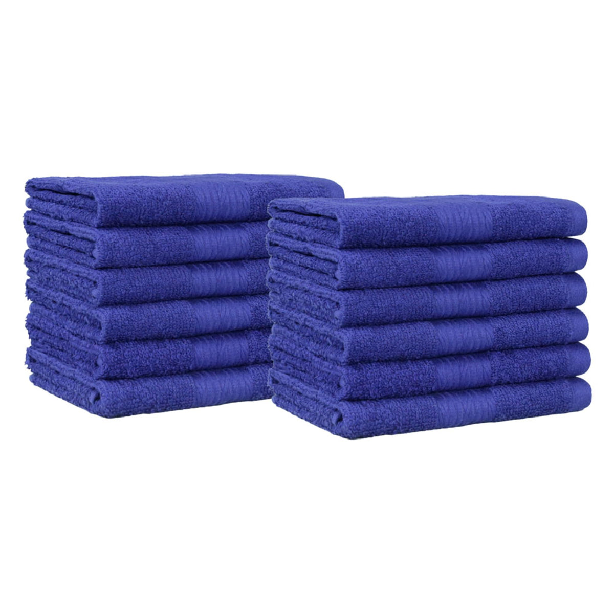 Highly Absorbent Cotton Washcloths for Face, Soft, Machine Washable, Fade Resistant, 12 x 12 in, Black, 12-Pack