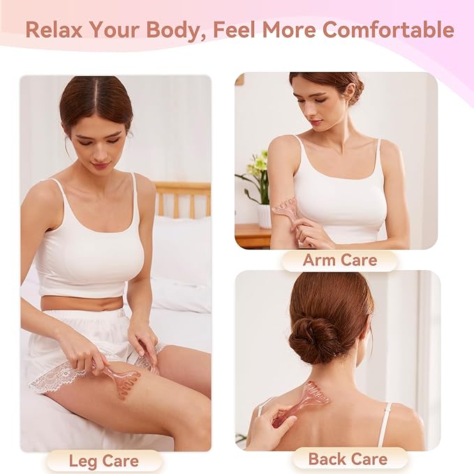 Papipapiqiao 3 Pack Head Massager & Scalp Comb - Manual Scalp Massager with Gua Sha Comb for Scalp Relaxation, Tension Relief, Resin Head Scratcher Stress Relief Tool for Women Men