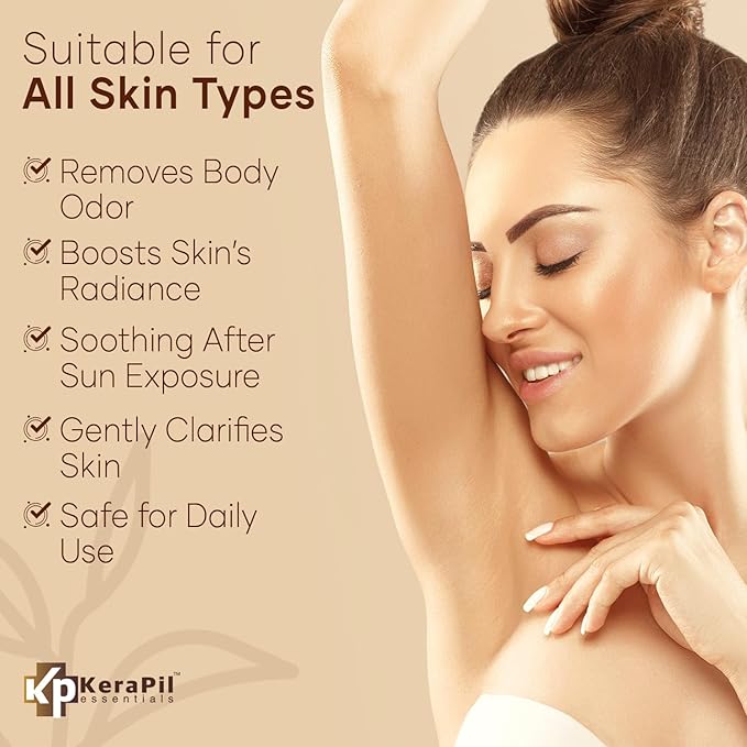 KERAPIL Exfoliating Body Wash, Coconut and Vanilla, 16 fl oz x 2