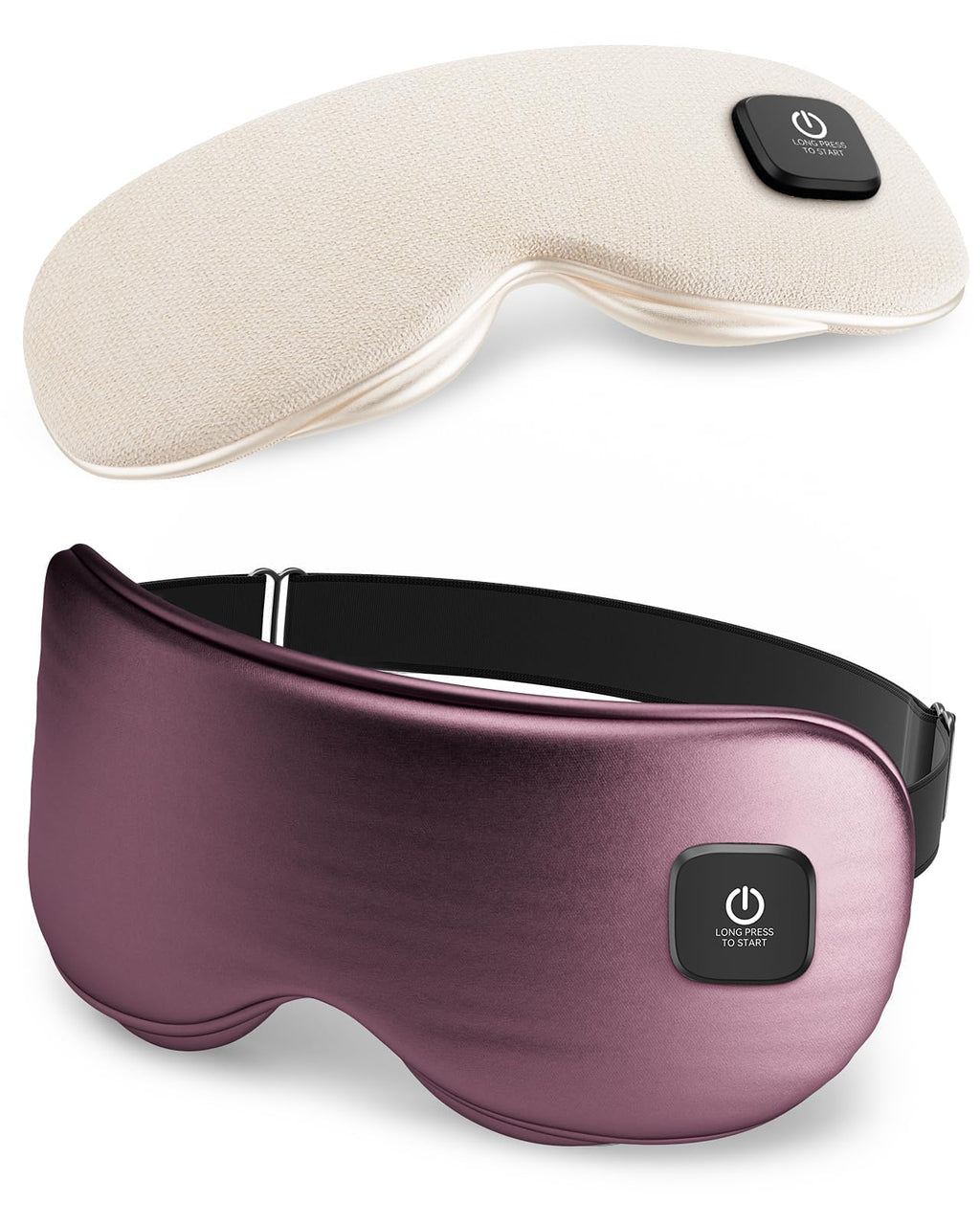Heated Eye Mask - Cordless Eye Mask for Dry Eyes, Eye Relief, Improved Sleep, Washable Eye Heating pad for Travel and with Replaceable Shell