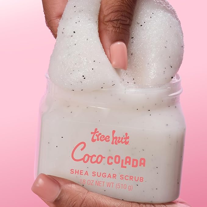 Tree Hut Coco Colada Body Scrub, Exfoliating Sugar Scrub, Vegan, 18 Oz