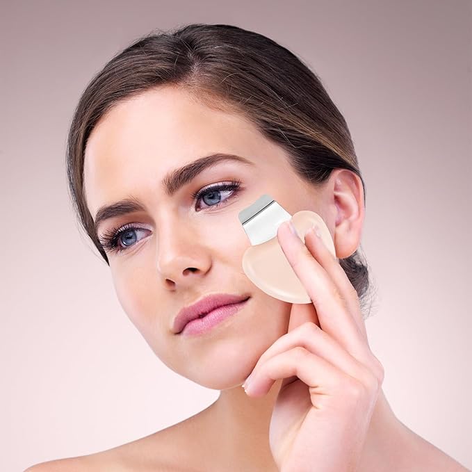 Skin Scrubber Blackhead Scraper Face Spatula Blackhead Remover Tool Gentle Facial Nose Pore Cleaner for Deep Cleaning Smooth Stainless Steel Skin Blackhead Removing Master for Women Men