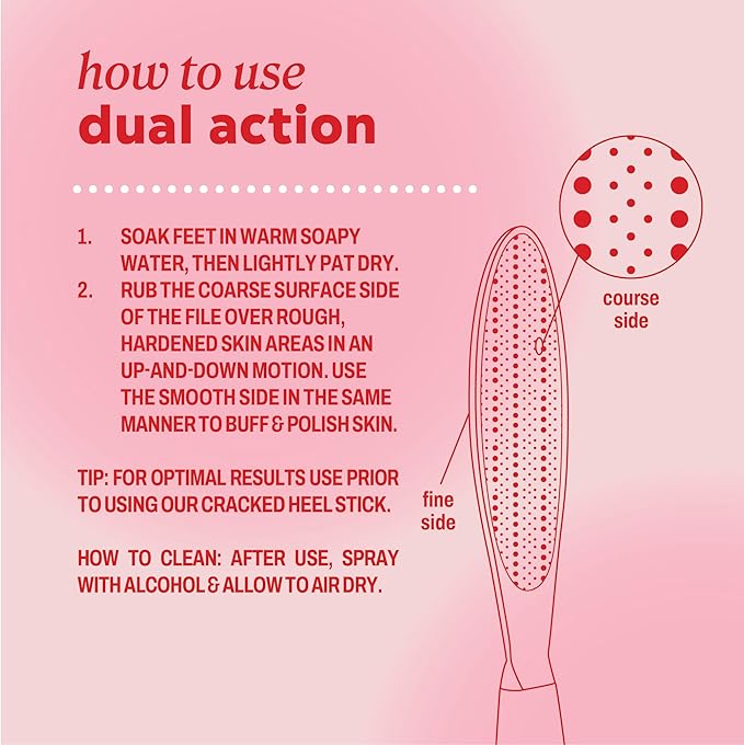 ONYX Professional Stainless Steel Dual Action Foot Polisher, Durable Stainless Steel Foot File for Dry Skin and Foot Callus Removal, 1 Pack