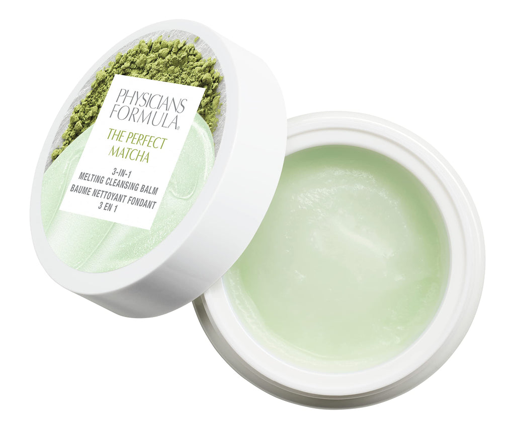 Physicians Formula Cleansing Balm The Perfect Matcha 3-in-1 Makeup Remover For Eye, Lip, Or Face, Deeply Cleanses Pores And Removes Impurities, Ultra Nourishing Soothing Treatment, Mandarin