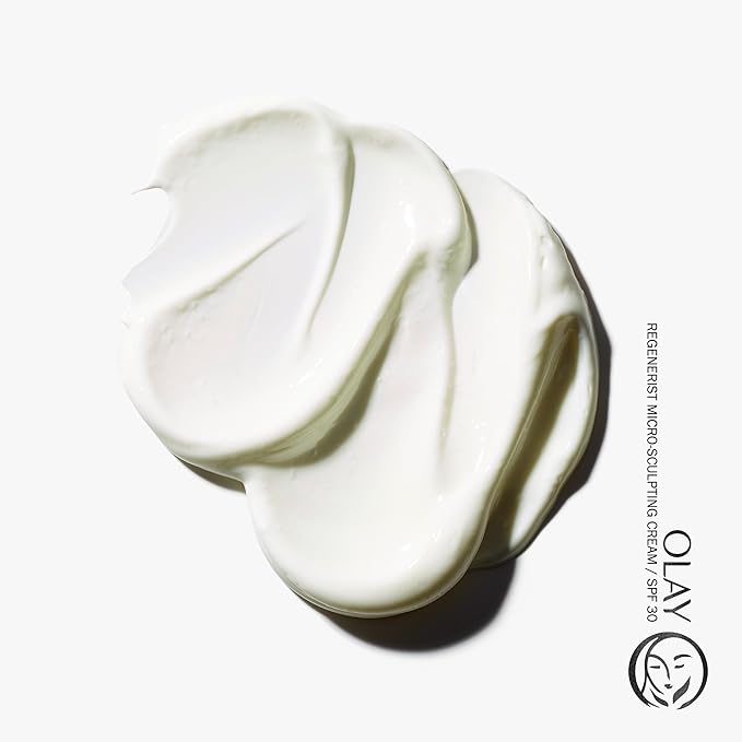 Olay Regenerist Advanced Anti-Aging Face Moisturizer for All Skin Types, Micro-Sculpting Cream with Broad Spectrum SPF 30, Reduces Wrinkles, Firms and Plumps Skin, Dermatologist Tested, 1.7 oz